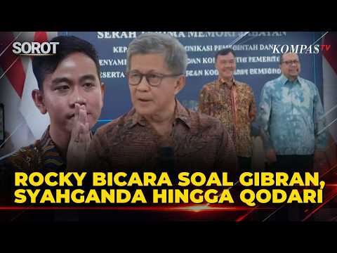 Sentilan! Rocky Gerung Singgung Syahganda, Qodari hingga Putusan Sidang Ijazah Gibran di MK