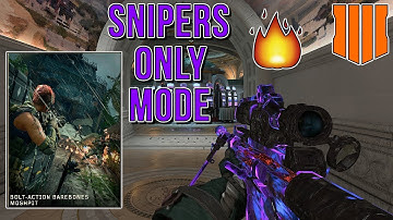 SNIPING ONLY MODE 🔥 (BO4 BOLT-ACTION BAREBONES MOSHPIT)