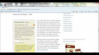 How To Setup Your Thesis Theme Seo Settings To Maximise WordPress SEO