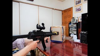 XCORTECH X3200 MK3 弾速計で東京マルイ　電動ガン　H&K MP5 R A S カスタムの弾速とサイクルを計ってみた。