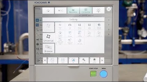 Yokogawa SMARTDAC+ GX and GP Navigation Screen and User Interface