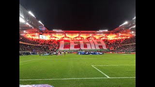 Oprawa kibiców Legii przed meczem z Cracovią