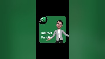 Indirect Function in Excel #shorts
