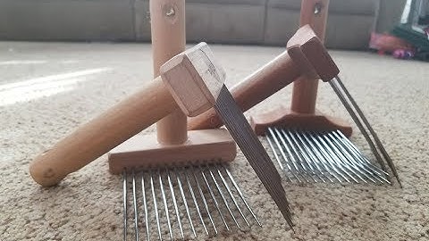 Using Single and Double Pitch Combs with Multicoated Fleeces