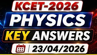 Kcet 2026 Physics Key Answers Todays Kcet 2026 Physics Answer Key