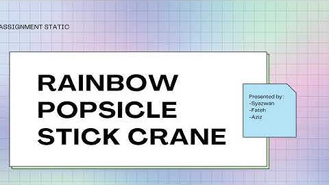 Popsicle stick crane lift 5kg load