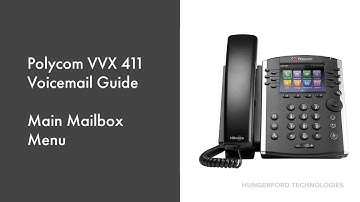 Polycom VVX 411-Main Mailbox Menu Options