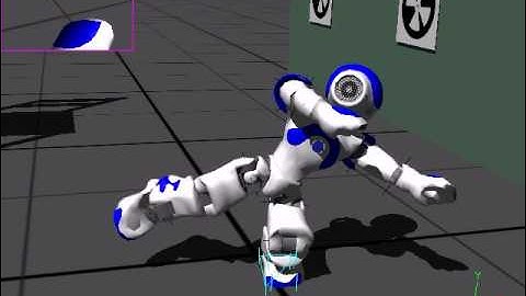 Nao robot simulation performs taichi in Webots