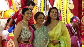 Rupali Ganguly At North Bombay Sarbojonin Durga Puja For Maha Ashtami Durga Puja Celebrations