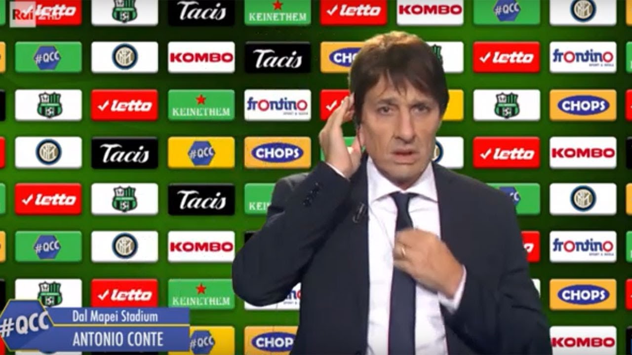 Il commento di Antonio Conte (Ubaldo Pantani) su Sassuolo-Inter - Quelli che il calcio 20/10/2019
