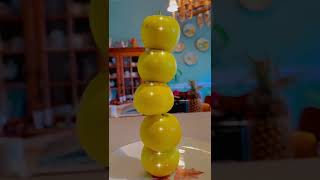 APPLE STACKING 101 #shorts  #applestacking #apples #apple #fruit #applechallenge #food