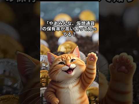 【仮想通貨】最も保有率が高いのはどこの国？！ #投資 #etf #bitcoingpt4 #blockchain #仮想通貨 #crypto #お金 #bitcoin