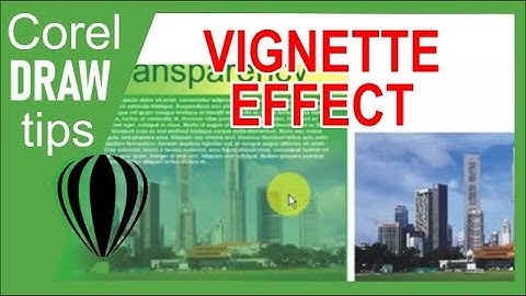 Creating vignette effect on a photo in CorelDraw