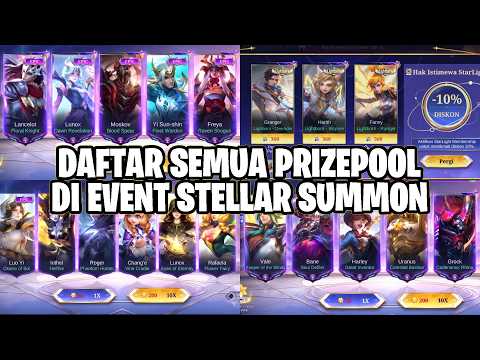 DAFTAR SEMUA PRIZEPOOL YANG DI REFRESH SETIAP BULAN DI EVENT STELLAR SUMMON