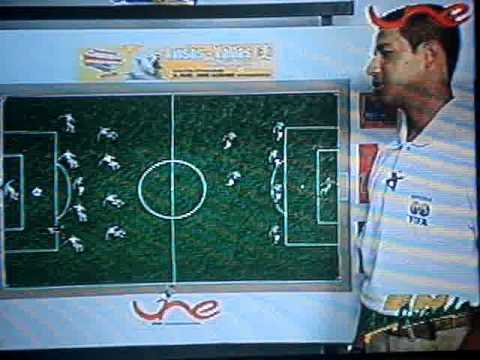 JORGE RAMIREZ Arbitro FIFA en el tablero de 'EN LA JUGADA"