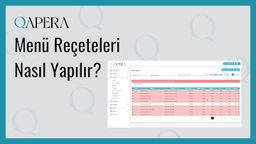 Menü Reçeteleri Nasıl Yapılır? - Qapera