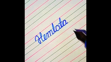"Hemlata" Beautiful name in Cursive writing #cursivewriting #calligraphy #shorts