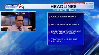 WPRI 12 Weather Now 10/26/25: Chilly again today