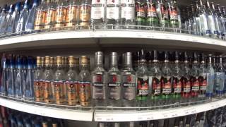 Vodka Department at Moscow Store