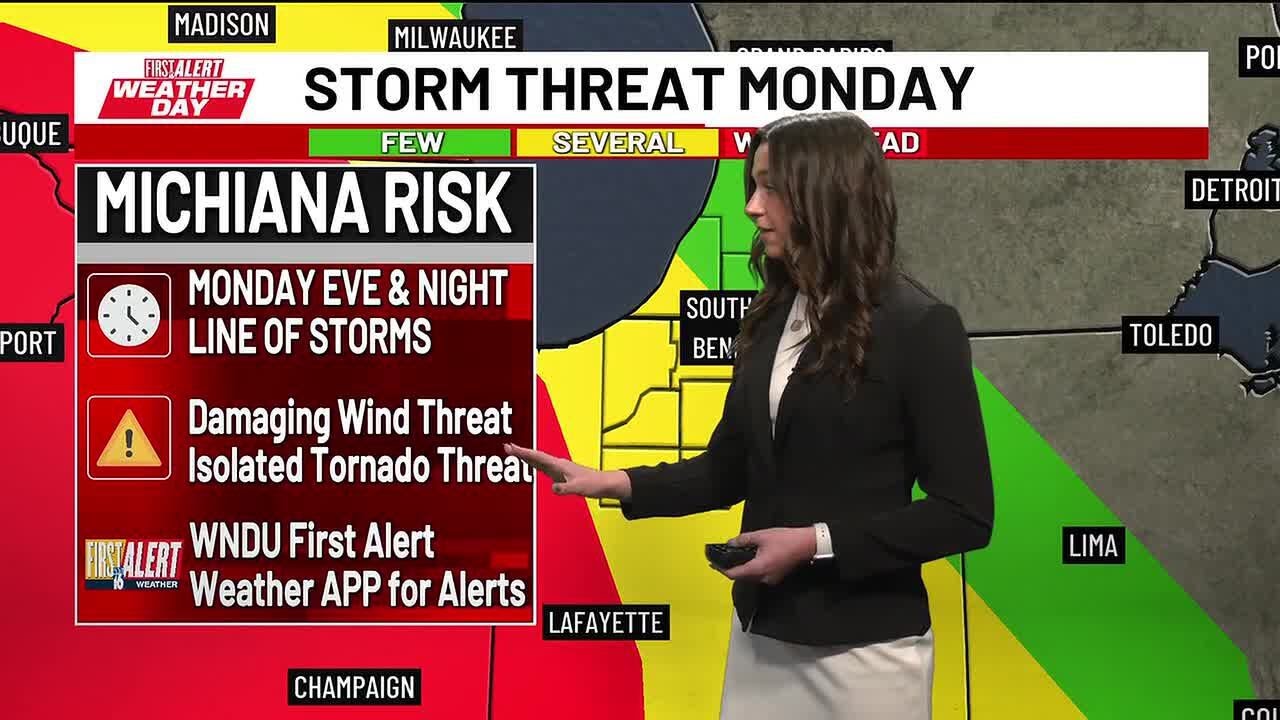 First Alert Forecast - Severe Weather Returning Monday Evening - YouTube