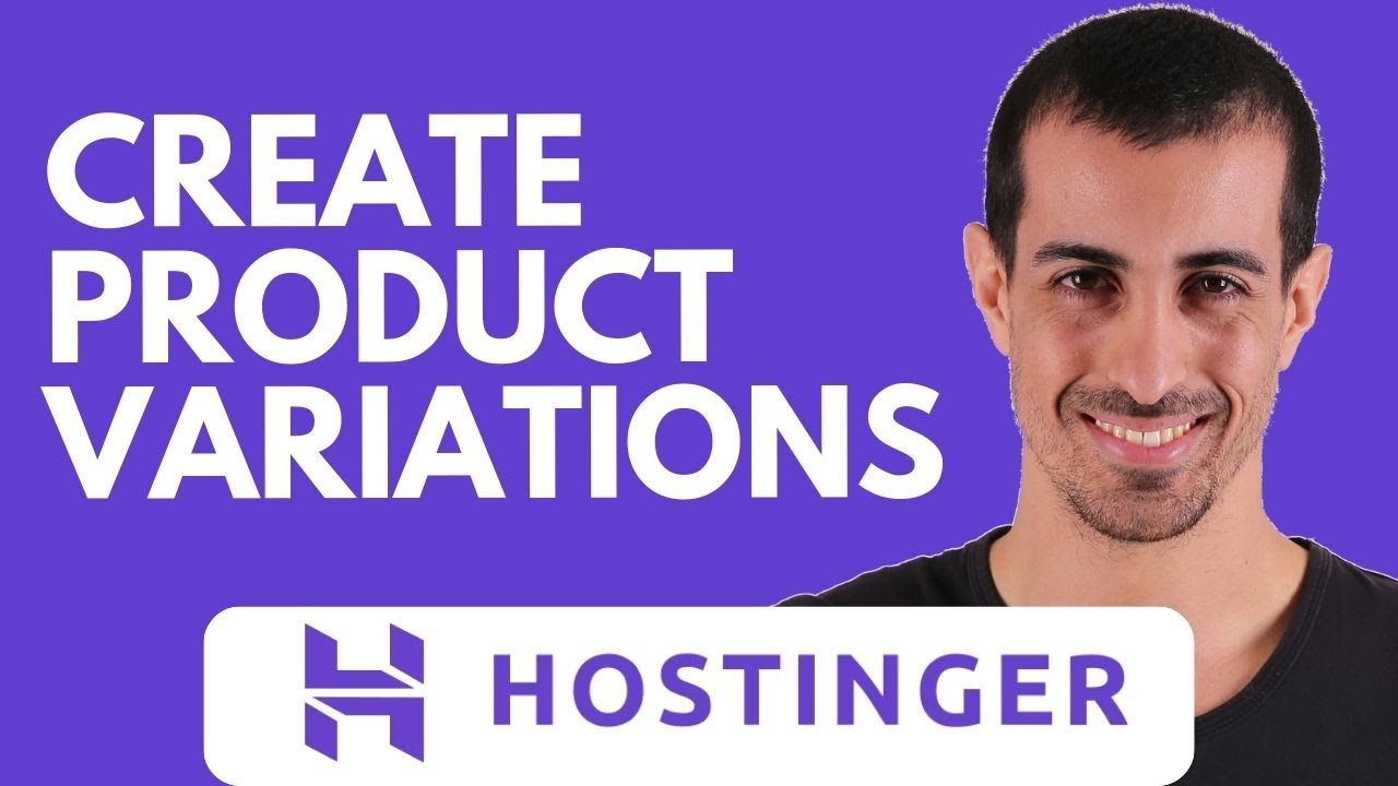 How to Create Product Variations like Size or Color in Hostinger Website Builder