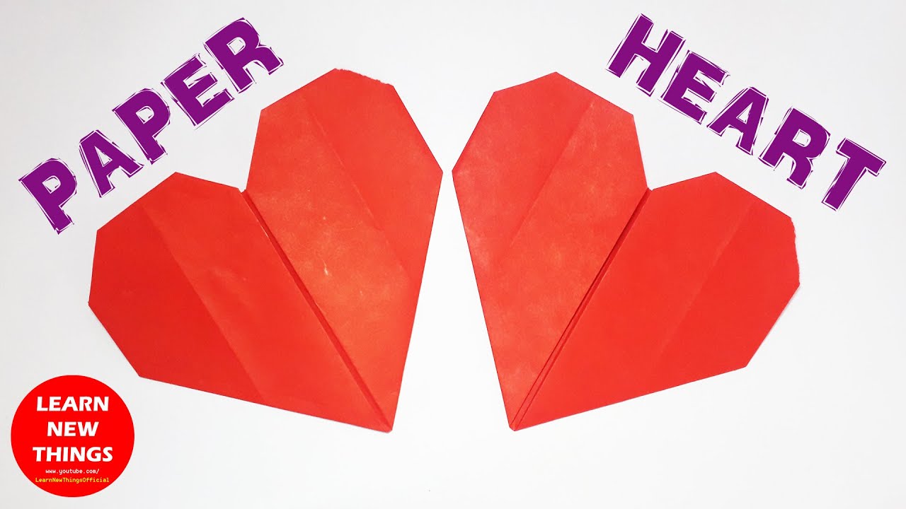 Origami Valentine Heart | Making With Paper | Valentines Day Special ...