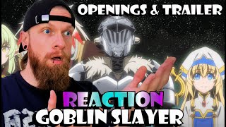 First Time Reaction GOBLIN SLAYER Opening 1 & 2 AND Trailer