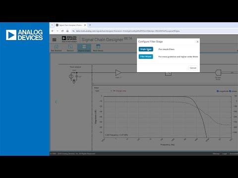 Signal Chain Designer: How to Create a Single Stage Filter