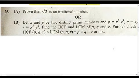 CBSE 2025 MAINS // Let x and y be two distinct prime numbers and p=x^2y^3, q=xy, r =x^5y^2.