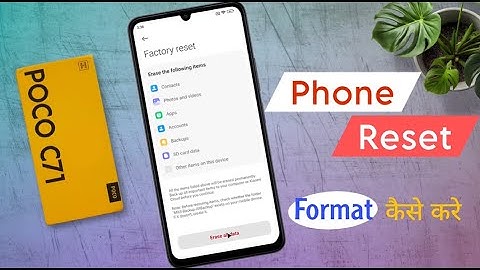 How to Reset Poco C71 / Poco C71 Reset Kaise Kare