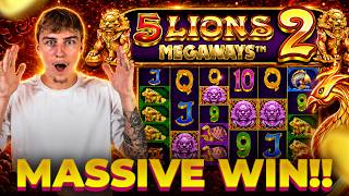 MASSIVE BIG WIN ON 5 LIONS MEGAWAYS 2 🦁🔥