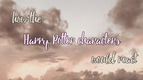 How HP characters would react to (Includes Mattheo Riddle !!)