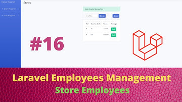16 Employees Management Application with Laravel and Vuejs - Employees Store