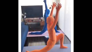 zentai yoga 全身タイツヨガ7