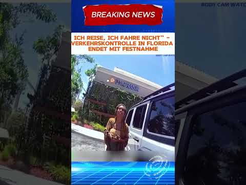 I'm traveling, I'm not driving– Traffic stop in Florida ends in arrest. #police