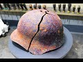 Broken Rusty Helmet Restoration