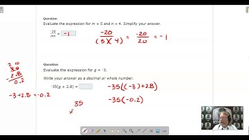 IXL A1.B.7 (M9A) Evaluate variable expressions involving rational numbers