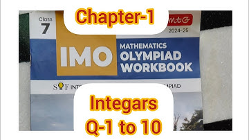 Class -7 | mtg | IMO | SOF | olympiad | chapter -1 Integars solutions 