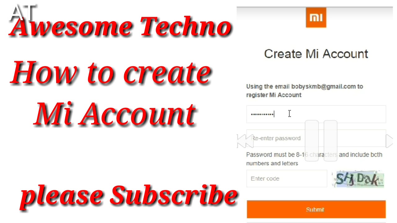 How to create mi account? some esay steps YouTube
