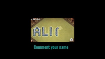 Name writing in clash of clans base | coc #clashofclans #coc