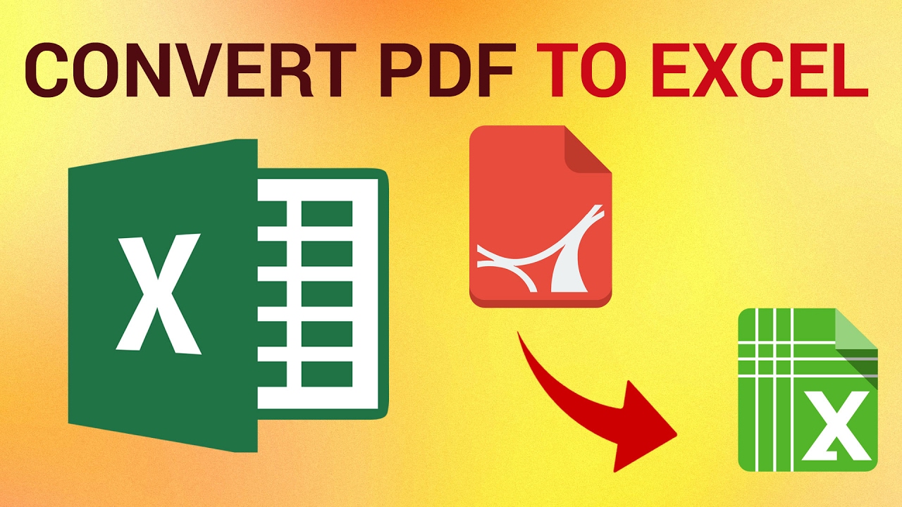 easy way to convert pdf to excel