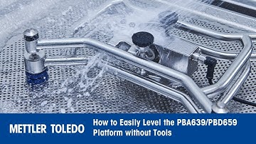How to easily level the PBA639 PBD659 platform without tools - METTLER TOLEDO