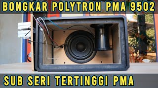 BONGKAR PMA 9502 Polytron Speaker Subwoofer Aktif 2.1 | Look inside Sub Box Polytron PMA 9502 Active