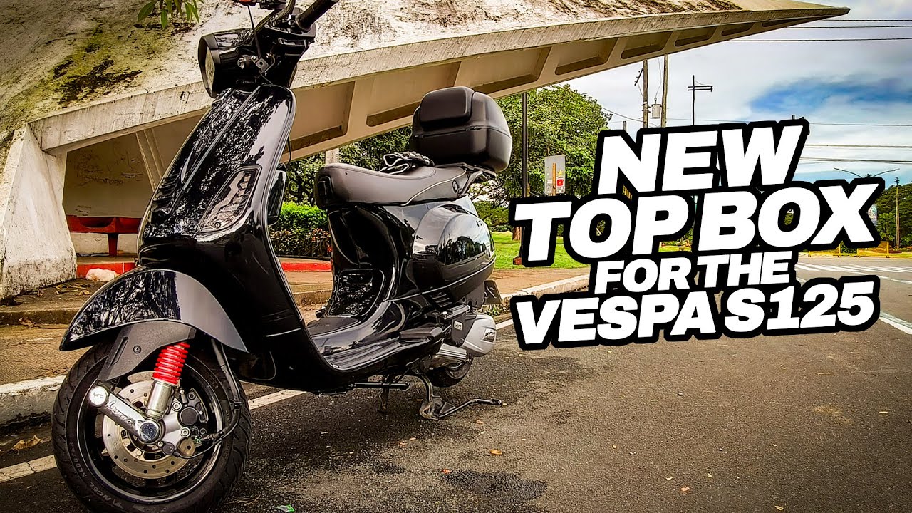 Bagong Vespa Top Box at Loop Habang Maluwag