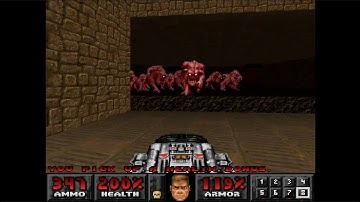 Doom II - PSX Master Edition - [UV] - M50: Barrels Of Fun - 100% Kills & Secrets