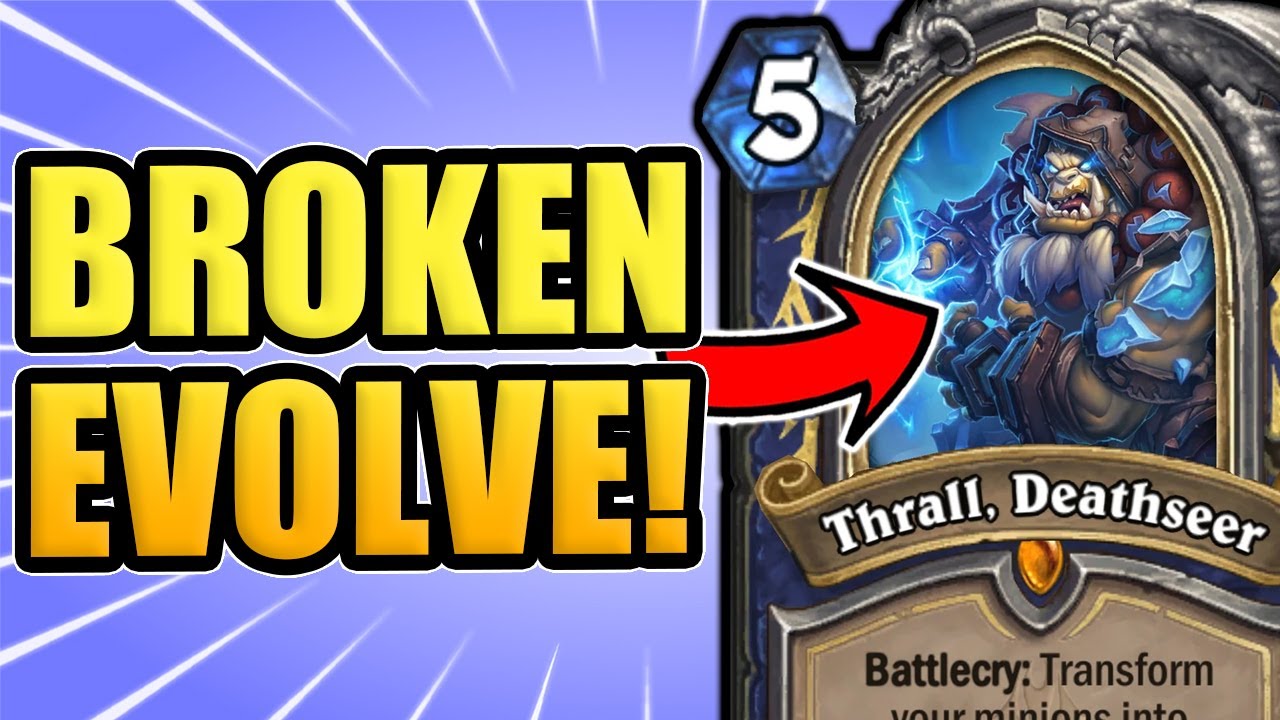 Evolve Shaman IS BROKEN & You Should Play It! | Hearthstone March Of The  Lich King - YouTube