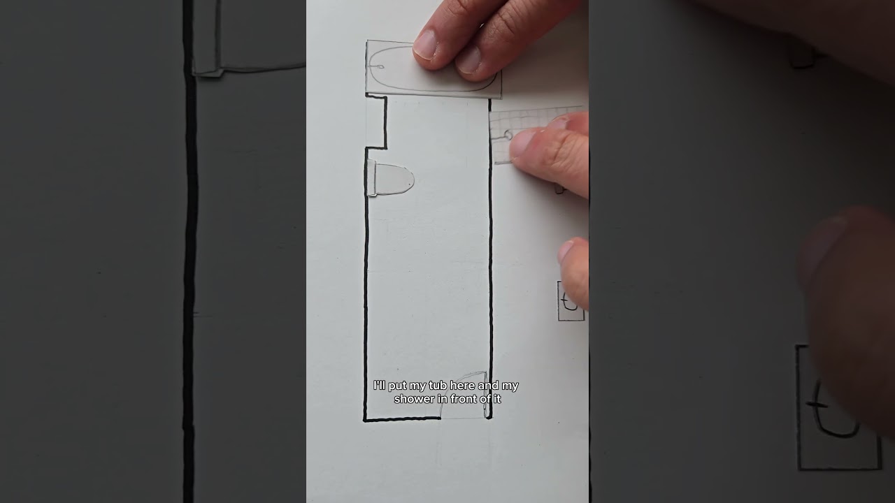 long narrow bathroom? easy peasy! also, did you know Italians love having bidets in their bathrooms?