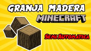 COMO hacer una GRANJA de MADERA AUTOMATICA en MINECRAFT 1.15.2 | Sencilla y AFK