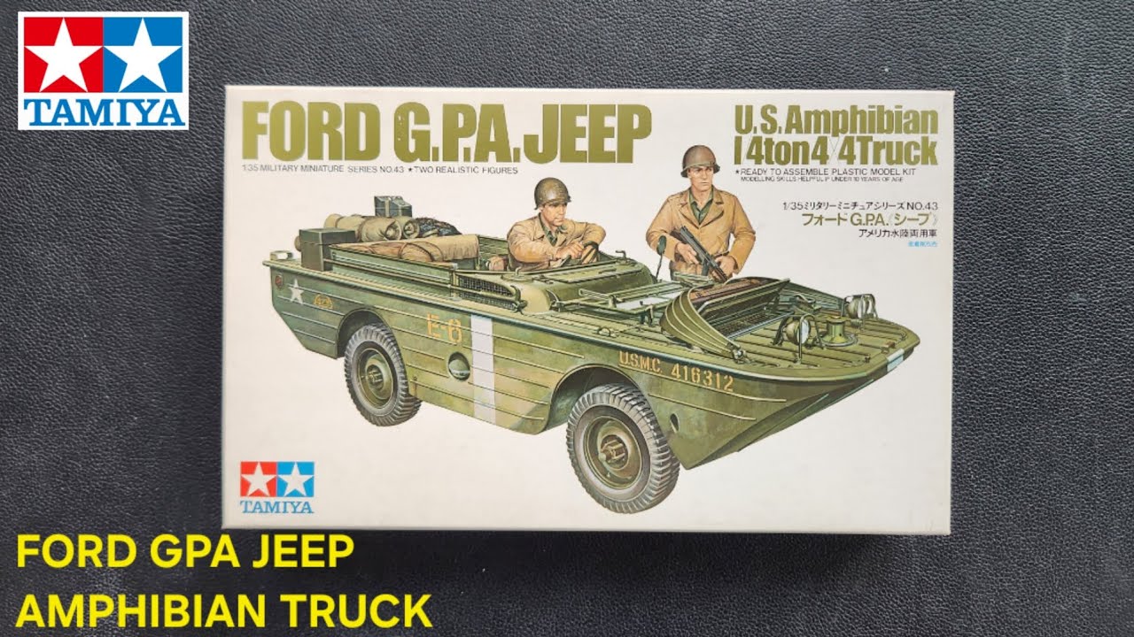 TAMIYA Ford GPA Jeep Amphibian Truck Unboxing | 1/35 Military Model Kit