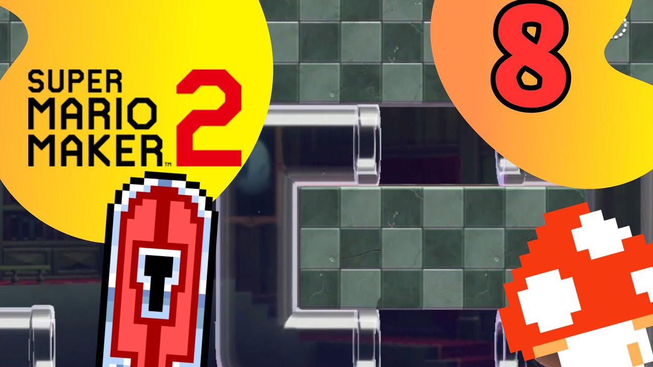 Super Mario Maker 2 Playthrough Part 8/Giant Mario and Key Collecting!(no commentary,100%)